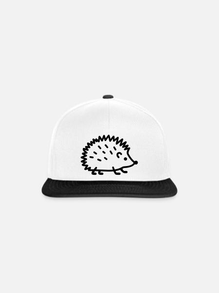 Igel - Snapback Cap - Weiß/Schwarz
