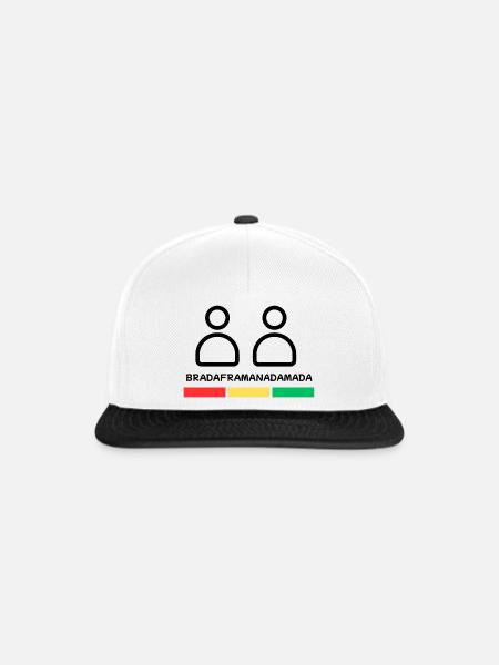 Bruder - Snapback Cap - Weiß/Schwarz