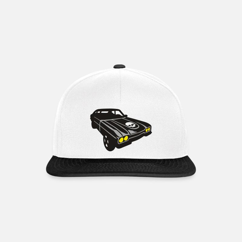 devils ride - Snapback Cap - Weiß/Schwarz