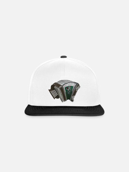Steirische Harmonika - Steiermark | ZiachON! - Snapback Cap - Weiß/Schwarz