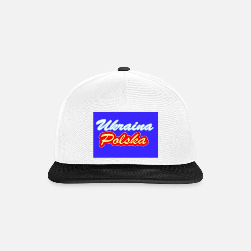 Ukraine Poland - Snapback Cap - white/black