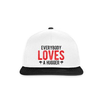BJJ Jiu Jitsu - Snapback Cap - Weiß/Schwarz - Vorne