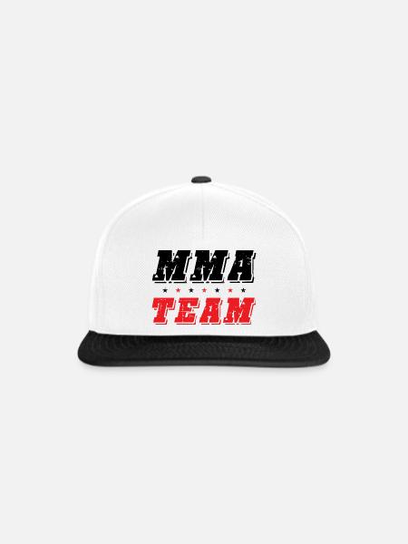 Mma Team - Snapback Cap - Weiß/Schwarz