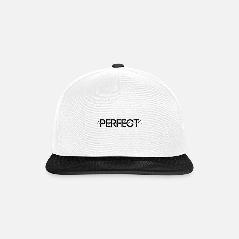 Perfect Inperfect - Snapback Cap - Weiß/Schwarz