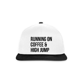 Hochsprung - Snapback Cap - Weiß/Schwarz - Vorne