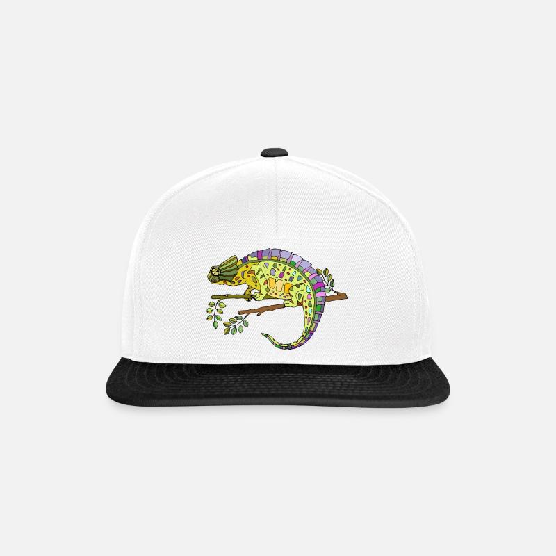 Caméléon - Casquette snapback - blanc/noir