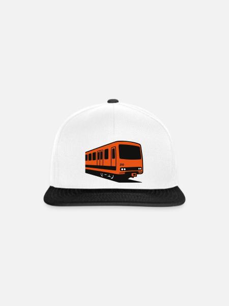 U-Bahn Helsinki - Snapback Cap - Weiß/Schwarz