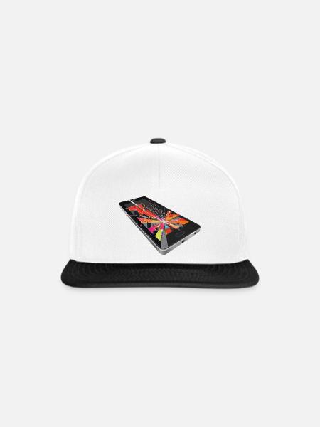 Handy - Snapback Cap - Weiß/Schwarz