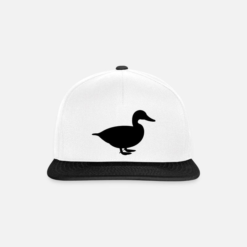 Duck - Snapback Cap - white/black