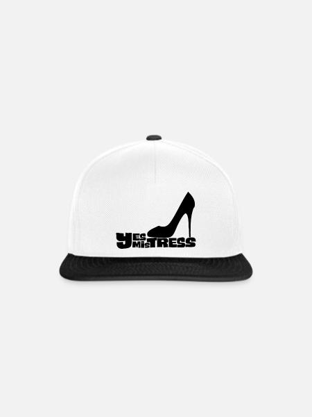 Ja, Herrin Stiletto Heel - Snapback Cap - Weiß/Schwarz