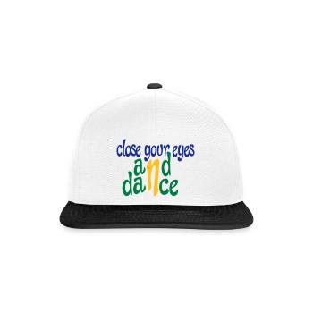 Lustige Geschenke für Tänzer - Snapback Cap - Weiß/Schwarz - Vorne