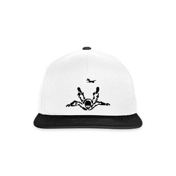 skydiver - Snapback Cap - white/black - Front