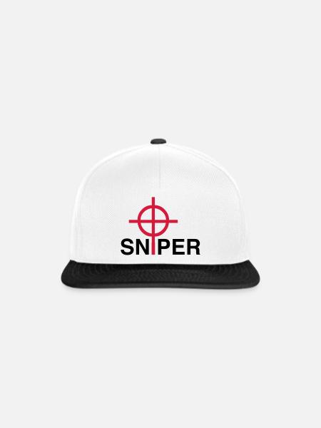 Sniper - Snapback Cap - Weiß/Schwarz