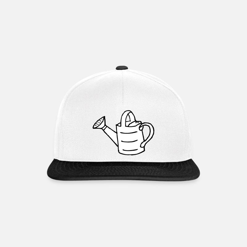 Gießkanne - Snapback Cap - Weiß/Schwarz