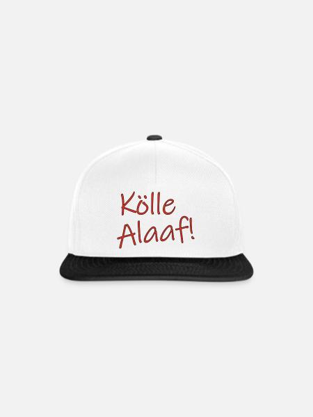 Kölle Alaaf! - Snapback Cap - Weiß/Schwarz