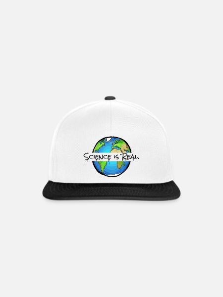 Science Is Real - Statement - Snapback Cap - Weiß/Schwarz