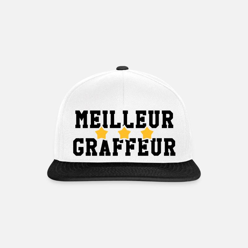 Graffiti / Tag / Writer / Street Art - Casquette snapback - blanc/noir