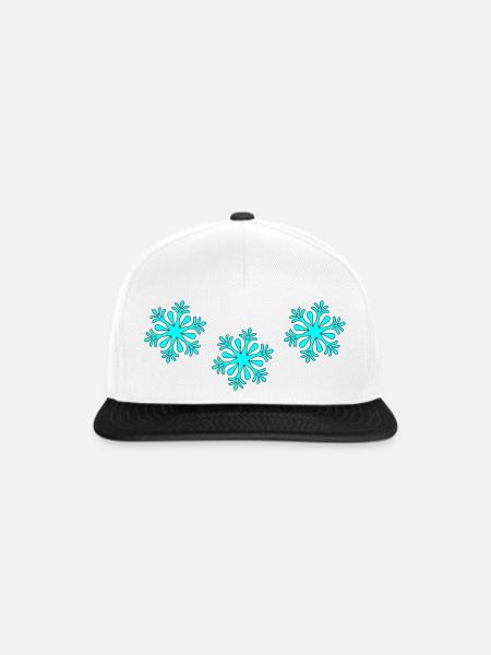 Snow - Snapback Cap - Weiß/Schwarz