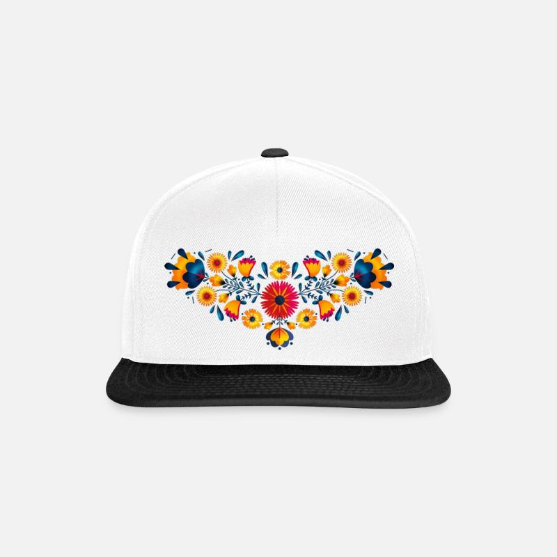 COMPOfiori2 - Snapback Cap - Weiß/Schwarz