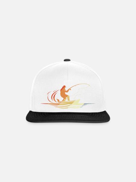 Fischer Retro Look - Snapback Cap - Weiß/Schwarz