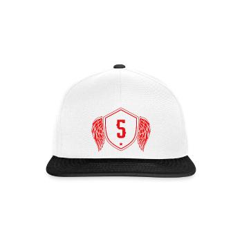 5 Nombre d’armoiries - Casquette snapback - blanc/noir - Devant