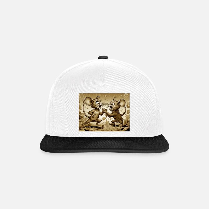 Die Mouses - Snapback Cap - Weiß/Schwarz