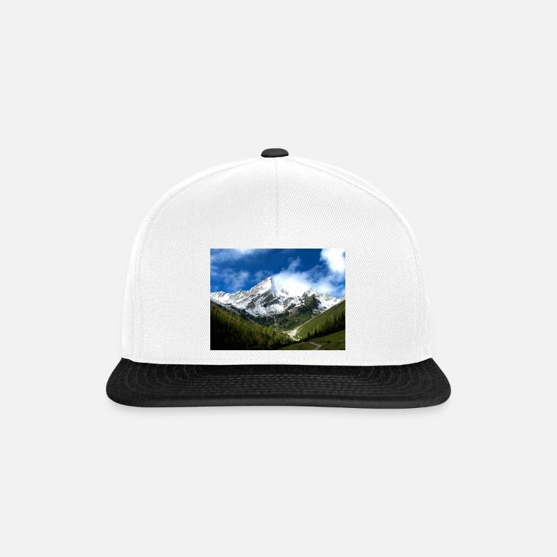 Mountain - Snapback Cap - Weiß/Schwarz