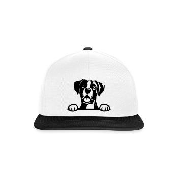 Boxer - Snapback Cap - Weiß/Schwarz - Vorne