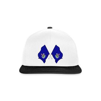 Deux drapeaux ont traversé le Maine - Casquette snapback - blanc/noir - Devant