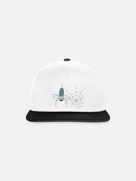 Spinnfried die Spinne - Snapback Cap - Weiß/Schwarz
