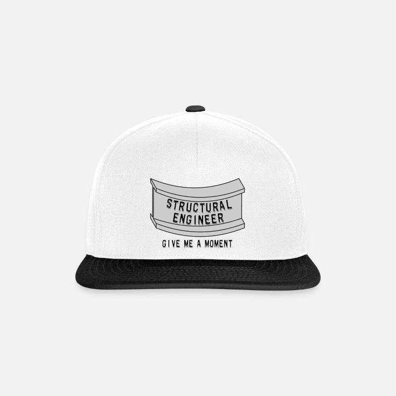 Structural Engineer Beam Moment - Snapback Cap - white/black