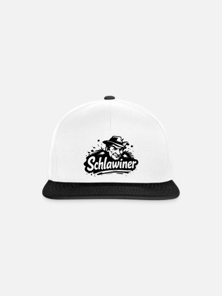 Schlawiner - Snapback Cap - Weiß/Schwarz
