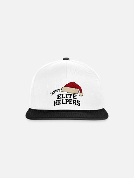 Santa Elite Helpers - Snapback Cap - Weiß/Schwarz