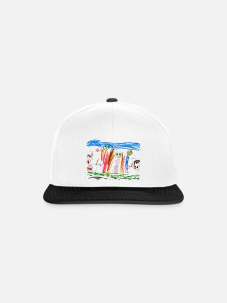 Kindertraum Gartenzauber - Snapback Cap - Weiß/Schwarz