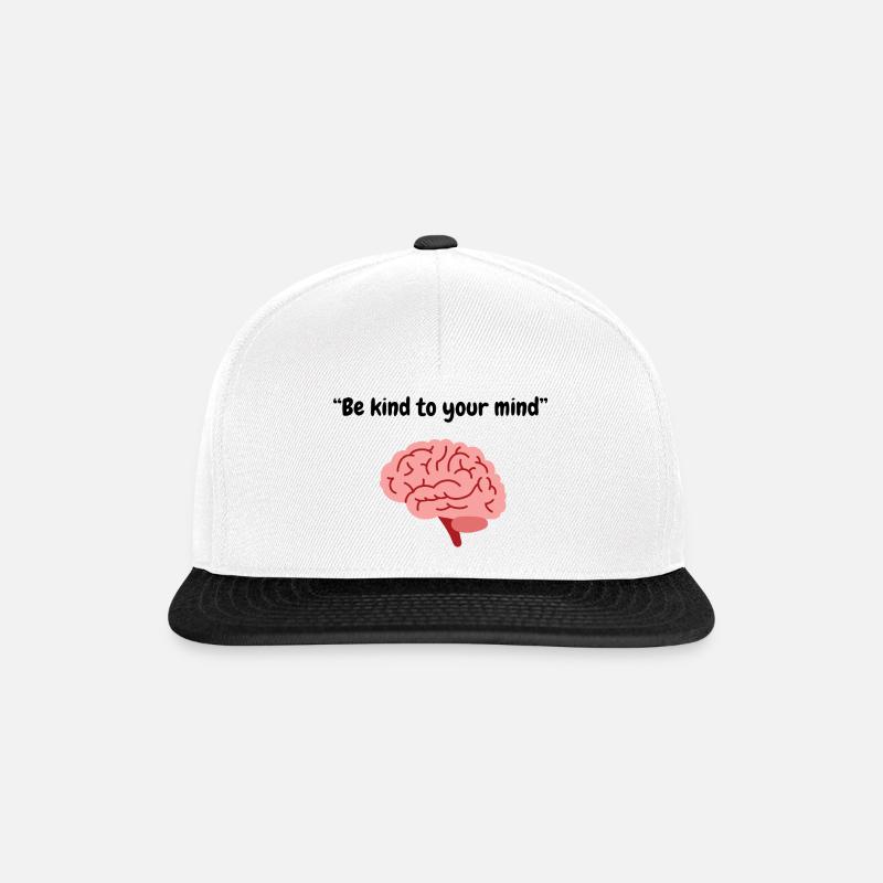 Mental Sunshine – Be Kind Inside - Snapback Cap - Weiß/Schwarz