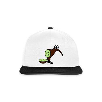 Kiwi - Casquette snapback - blanc/noir - Devant