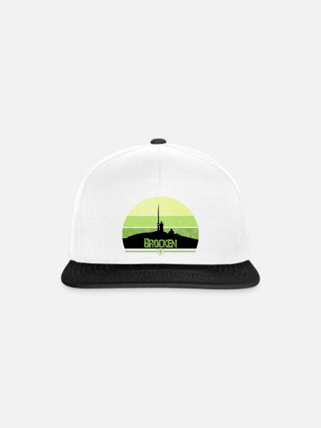 Harz Style - Brocken - Wir lieben den Harz - Snapback Cap - Weiß/Schwarz