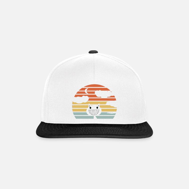 Funny cat - Snapback Cap - white/black