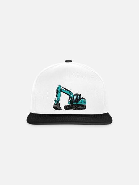 Teal Bagger Illustration - Snapback Cap - Weiß/Schwarz