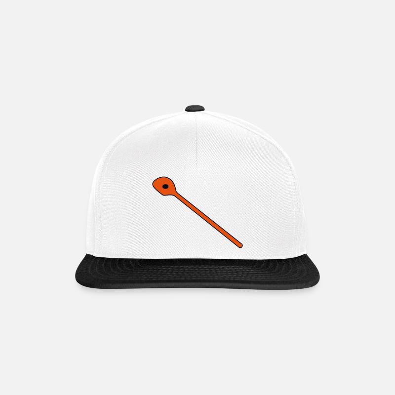 Kochloeffel 2 - Snapback Cap - Weiß/Schwarz