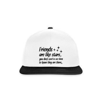 Friends - Snapback Cap - Weiß/Schwarz - Vorne