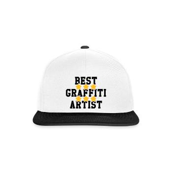 Graffiti / Tag / Writer / Street Art - Casquette snapback - blanc/noir - Devant