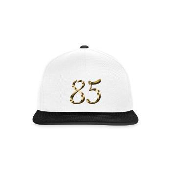 85 ans anniversaire 85 ans or 85e anniversaire - Casquette snapback - blanc/noir - Devant