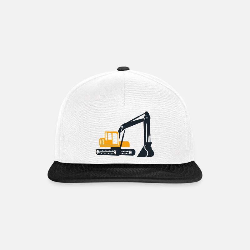 Bagger - Snapback Cap - Weiß/Schwarz
