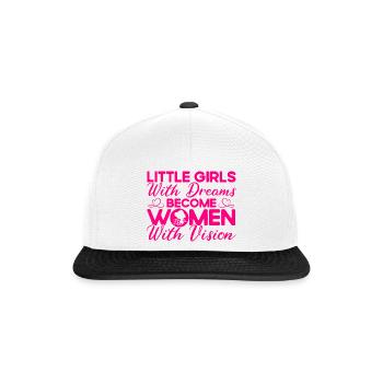 Égalité féministe des genres F - Casquette snapback - blanc/noir - Devant