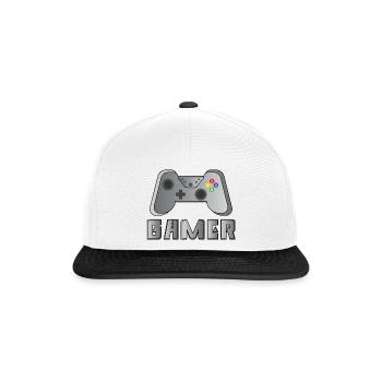 Spieler - Snapback Cap - Weiß/Schwarz - Vorne