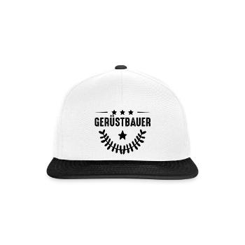 Scaffolding profession - Snapback Cap - white/black - Front