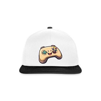 Fun controller for gamers - Snapback Cap - white/black - Front