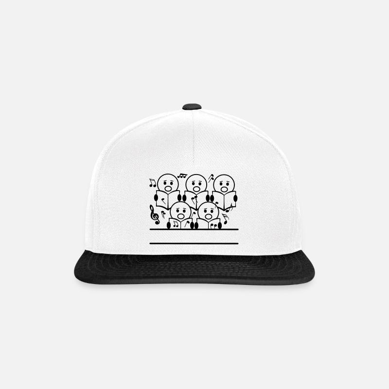 Chor-Banner - Snapback Cap - Weiß/Schwarz