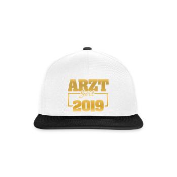 2019 - Casquette snapback - blanc/noir - Devant